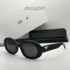 2024 Retro Cats Eye Sunglasses for Women Cel 6122 Brand Mens and Womens Small Squeezed Frame Oval Glasses Premium Uv 400 Polarized IW89 IW89