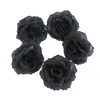 Fleurs décoratives 50pcs Black Rose Life Live Lifeke Artificial Bridal Bouquet Farty Floral Floral Foral For Home Saint Valentin Decor Decor