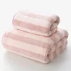 Towel Drop Bath Shower Towels Soft Face Set For Adult Kids 70x140cm 34x74cm Toalla Serviette De Plage 2pc