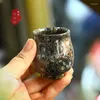 Tea Cups Natural Plum Bossom Jade Teacup Health Magnetic Stone Gongfu Teaware Chinese Ceremony Master Cup Jades Teasets
