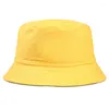 Berets Summer Solid Kolor Składany kubat hat plaży Sun Street Street Fisherman Outdoor Black Cap Men Men Woman DIY Custom