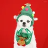 Vêtements pour chiens mode chiens mignons chats animaux de Noël chapeaux de Noël serviettes salive bibs teddy fadou hiromei automne et vêtements d'hiver s'habillent les fournitures