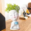 Vases Face Flower Pot Head Plans