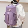 Duffel Bags große Kapazitäts-Reisebühne Mehrzweck wasserdichte Handtasche Sport Yoga Fitness Frauen Oxford Round Eimer Rucksack