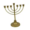 Posiadacze świec stolik żydowskie świeczniki uchwyt za antyczne ozdoby Tradycyjne kandelabra menorah na półkę kominek do salonu sypialnia
