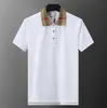 Herren Polos Sommer T-Shirt Baumwolle Kurzarm Gentleman Business Black White Casual Atmable Classic T-Shirt