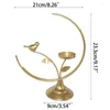 Candle Holders Elegant Iron Holder With Bird And Flower Design Perfect Homes Decor For Traditional Chinese Culture Art Lover