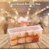 Пластин хлеб для хлеба для хранения холодильник фруктовый канистр крышка холодильника держатель PP квадратный тост -контейнер