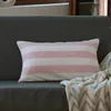 Kussen beige deksel roze streep linnen zwart 45x45 cm 30x50 cm eenvoudige huistuboratie voor woonkamerbed