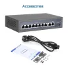 Interphone MISECU 48V 4/8/16 PORTS POE Switch pour la caméra IP Ethernet 10/100 Mbps IEEE802.3 AF / AT pour la caméra IP / Système de caméra de sécurité CCTV