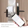 Detectores de portas Smart ZigBee da porta do detector Tuya Smart Sensor Smart Wireless Detectores de portas Abrir/Fechar o alarme remoto do aplicativo via Alexa Google Home