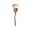寝具セット5色ローズ小さな花のネイルブラシペイントジェルダストクリーニングブラシアートマニキュアツールサロン用品