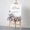 Decoratieve bloemen Paarse bruiloft Rekwisieten Bloemrijarrangement Artificiële boogpaviljoen Decor Hanging Corner Floral Party Stage Scene -lay -out