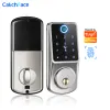 Lock Tuya App WiFi Automatic Electronic Deadbolt Deadbolt Smart Door Lock with Photes Digital Photebrint IC Card Home Home Home