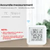 Одежда Tuya Wi -Fi Датчик влажности для умного дома var SmartLife Thermometer Hygrometer поддерживает Alexa Google Assistant