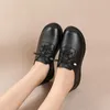 Casual Shoes Spring Monther Manual Thick-soled College Style Loafers Genuine Leather Fashion Women