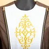 Этническая одежда 2pcs set dashiki bzain богатые наряды длинные изрыва для свадебного вечернего африканского костюма Мужчины