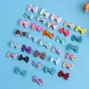 Dog Apparel 30pcs Bowknot Alligator Pet Hair Clips Cat Puppy Grooming Accessories (Random Pattern) Halloween