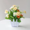 Decoratieve bloemen Plastic kunstmatige pot Plant 6 kleur duurzaam hoogwaardige materiaal levensecht lang met behulp van tijd 13 15 cm 2024