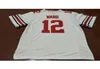 001 12 Denzel Ward Ohio State Buckeyes College Jersey White Red Black Personalized S4xlor Custom Eventuellt namn eller nummer Jersey6312118