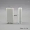 Storage Bottles 15G Empty Plastic Lip Tube Oval Flat Shape White Transparent Deodorant Bottle Cosmetic Packing Container 50pcs/Lot