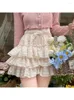 Shorts femminile 2024 Donne vintage dolci simpatici grafo di pizzo pantaloni di sicurezza pantaloni di sicurezza kawaii lolita rumpkin bloomer vittoriani