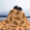 Koce Papaya Owoce Dekoracja Flaneli wielofunkcyjna lekka waga do rzutu do pościeli Podróż do tyłu