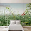 Bakgrundsbilder Milofi Custom Modern Minimalist 3D tredimensionell lotus landskap kinesisk stil bakgrund vägg