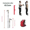 Walking Stick 2PC Telescopic Hiking Stick Cane Baton Climbing Stick Carbon Fiber Aluminum Stick Hiking Poles Crutches Telescopic240328