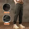 Casual Pants for Men's Spring och Autumn Trendy Brand Workkläder med bundna fötter, 9-punkts Teenage Denim Pants for Men's 2024 New Spring