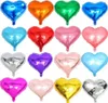 Novel Balloon Heart Shaped Novelty Gag Toys 18 Inches Foil Love Gifts flera färger Bröllop Birthday Party Home Decoration B3508306