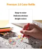 Bleistifte 72 Farben Farbstifte DIY -Set umfassen: Holzstiftstift Schärfer Eraser School Supplies Briefpapier