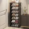 Multilayer Stackbar skoskåp Enkla skor förvaringsställ Space Saving Sneakers Organizer för inträdesvägg hörn hyllan 240329