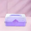 Storage Bags Sewing Supplies Organizer Portable Box Folding Tool Case 3 Tier For Bead Scrapbooking Items Pencils Art Craft