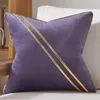 Pillow Square Velvet Arereau pour le canapé Couleur solide COUVERTURE MOBITE DÉCORATIVE 45X45CM