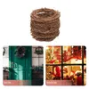 Flores decorativas 5 PCs Rattan Garland Rings Diy pendurou a coroa de halloween aros para o apanhador de sonho círculo de pingente de decoração de janela de pingente