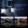 Cameras LS Vision 4K 8MP Double Lens Caméra solaire 10x / 4x Zoom 4G SIM / WiFi Sécurité en plein air Caméra de suivi humanoïde Color Night Vision Cam