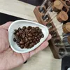 TEA SCOOPS Kaffebönor som väger Tray Powder Power Dish Ceramic Meaturing Cup Kök Tillbehör Lagringslåda Kylplattor