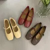 Casual Shoes Mary Jane Flat Heels Summer Women 2024 Brand Chunky Sandals Fashion Party Slides Lolita Shallow Dress