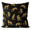 Pillow Modern Tropical Rain Forest Square Throw Pillow/almofadas Case 43 53 Vintage Leopard Green Blackcushion Cover Home Decore