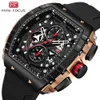 29 Mini Focus Brand Outdoor Style Wine Bucket Curved Mirror Gradient Hollow Men's Watch 0399g 12