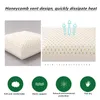 Pillow 1PC 40 16CM Natural Latex Cushion Bedding Back Protection Slow Rebound Maternity Cover For Sleeping Healthcare