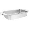 Plates Stainless Steel Bakeware Fruit Tray Pasta Barbecue Cookie Baking Roasting Pan Banquet Rectangular Design Griddle