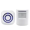 Campainha de campainha inteligente Sensor infravermelho Detector de movimento automático Wireless WireBell Market Home Home Welcome Door Bell 38 CHIME EU Plug dos EUA