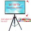 マウントDLS12MT NEW UNIVERINGLAL 14 "55"高さ調整可能50kg Tilt LCD TV Floor Tripod Stand Vesa 400x400 300x300モニターホルダートロリー