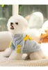 Hundkläder husdjurskläder hösten och vinter varm hoodie satchel nallebjörn miniatyr valp katt tvåbens grossist