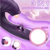 Clitoride succhiare g spot vibratore per le donne 3 in 1 vibratori di dildo stimolatore clitoralis con 5 modalità vibrato a 10 modalità vibranti per donne e coppia