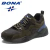 Casual Shoes Bona 2024 Designers Män mode andas andas Sneakers Man Flat Non-Slip Walking Suede Ventilate