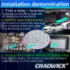 Kits Chadwick 501 drahtloses unbekomisches Motorschloss intelligenter Sicherheit Antitheft -System Austauschbares Relais -geformtes Gerät 12V