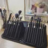 Cosmetic Bags Women 15 Pockets Foldable Stand-Up Makeup Brush Bag Portable Travel Cosmetics Beauty Tool Storage Case Handbag